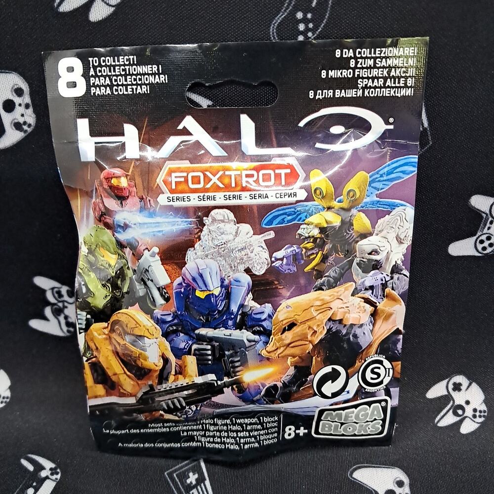 Halo Mega Bloks Foxtrot Series - 1 Minifigure Blind Bag - New Sealed In Package